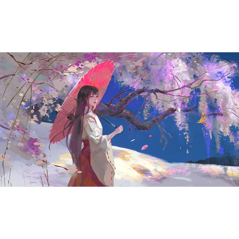 Yugioh Playmat Anime Girl Custom Print Mousemat, Board Games Mtg Tcg Ccg Pkm Cards Playing