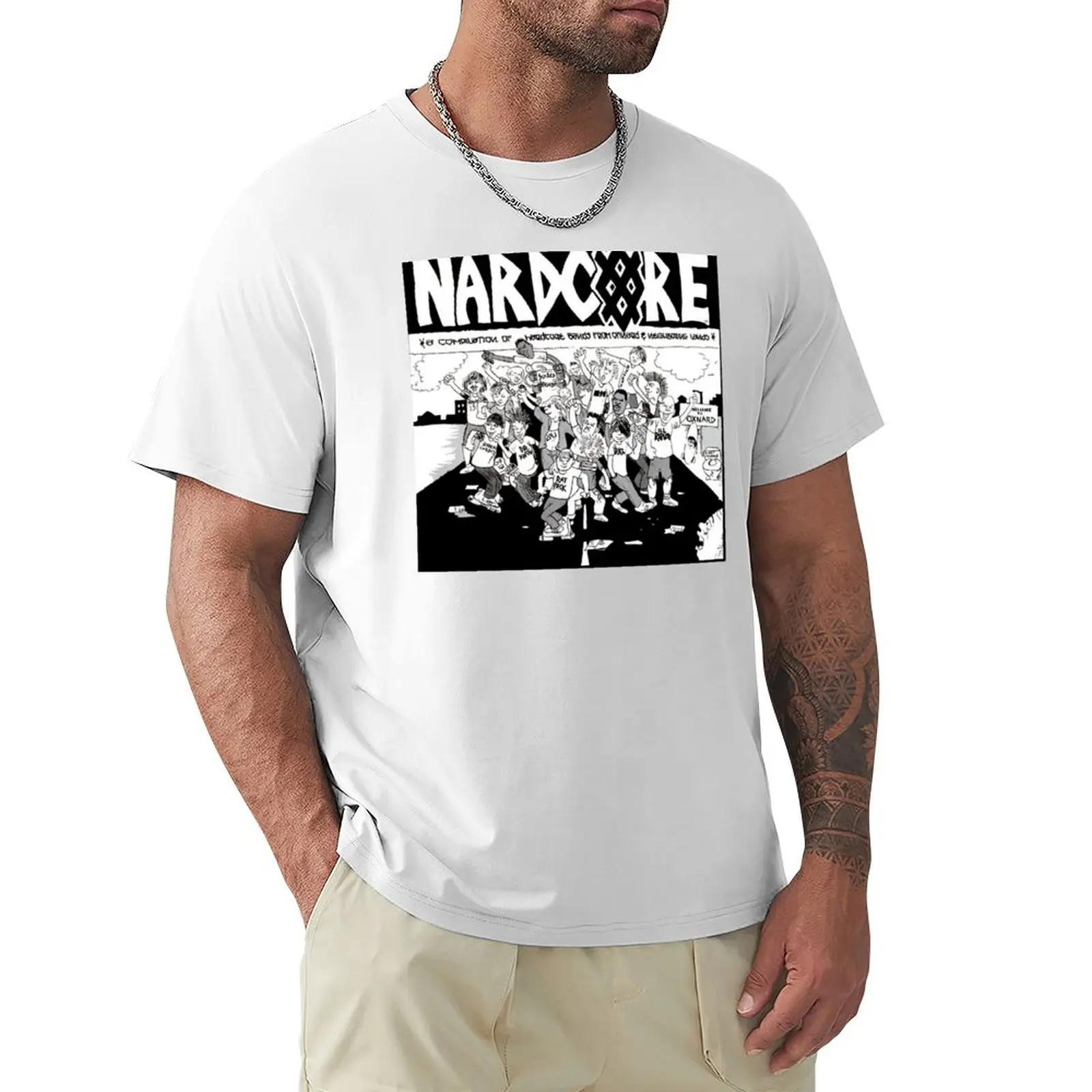 

Nardcore T-shirt Short sleeve tee vintage sweat t shirts men