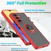 Multifunction Hard PC Back Cover For Samsung Galaxy A05 A05s A15 4G A25 A35 A55 5G 2024 Case Magnet Holder Ring Shockproof Coque 3