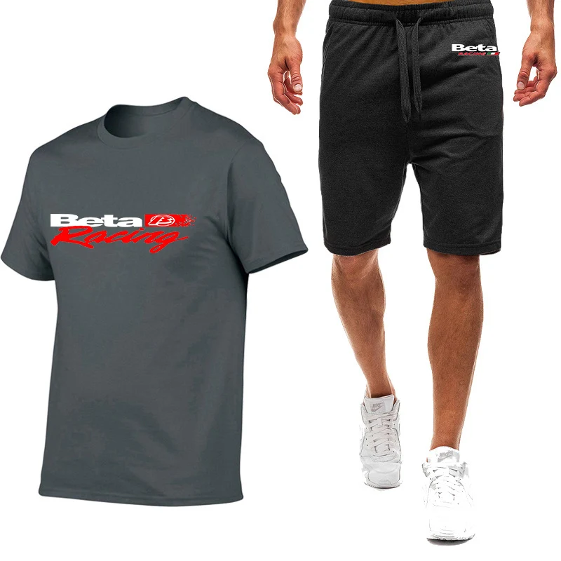 2023 Beta racing motorcycle cross-country motorcycle logo printing summer men's sports nine-color suit fashion cotton T-shirt+ca