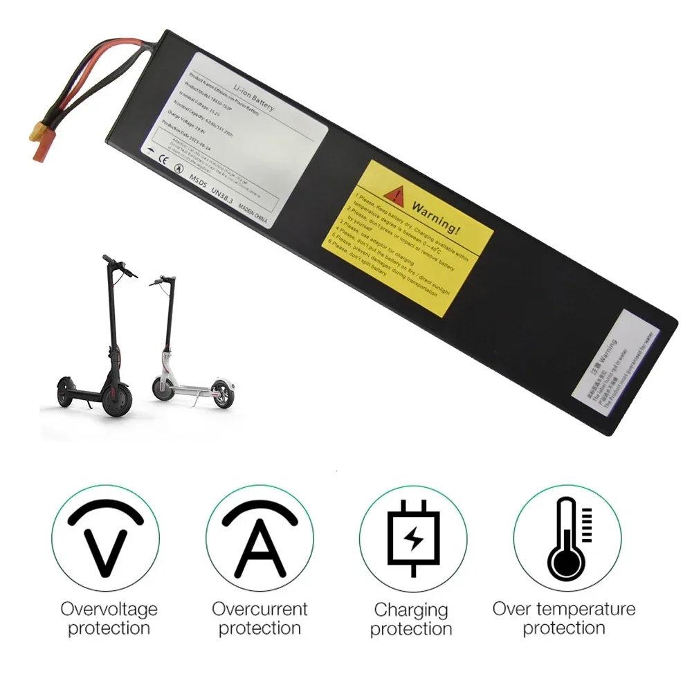 25.2V 6.0Ah 7S2P 18650 Li-ion Rechargeable Battery Pack For 29.4V Electric Scooter+Charger rechargeable battery