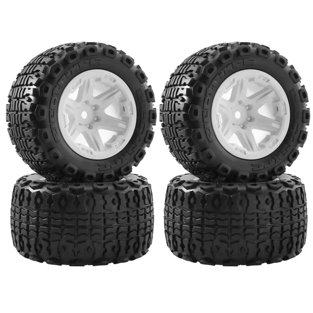 

007RC 4 шт. 104 мм резиновая колесная шина 12 мм Шестигранная для 1/16 MJX Hyper Go H16 16207 16208 16209 16210 радиоуправляемые автомобильные обновленные детали