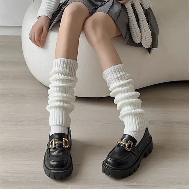 로리타 레그 워머 일본 JK 유니폼 긴 양말은 겨울 아이템