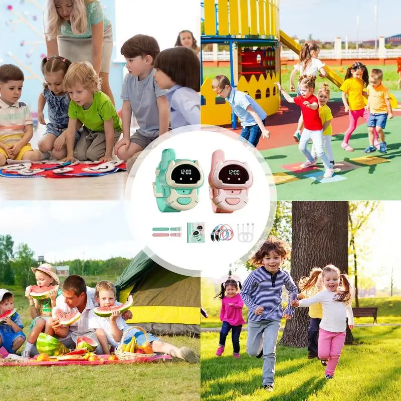 Walkie Talkie Watches For Kids Long Range Two-Way Interphone Outdoor Game Two-Way Radio Walky Talky Watch Children Long Range 4