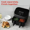 Air Fryer 8 in 1 Functions Fry French Fries Grill Bake Roast Dehydrate Reheat At Same or Different Temperature Easy To Set Up 3
