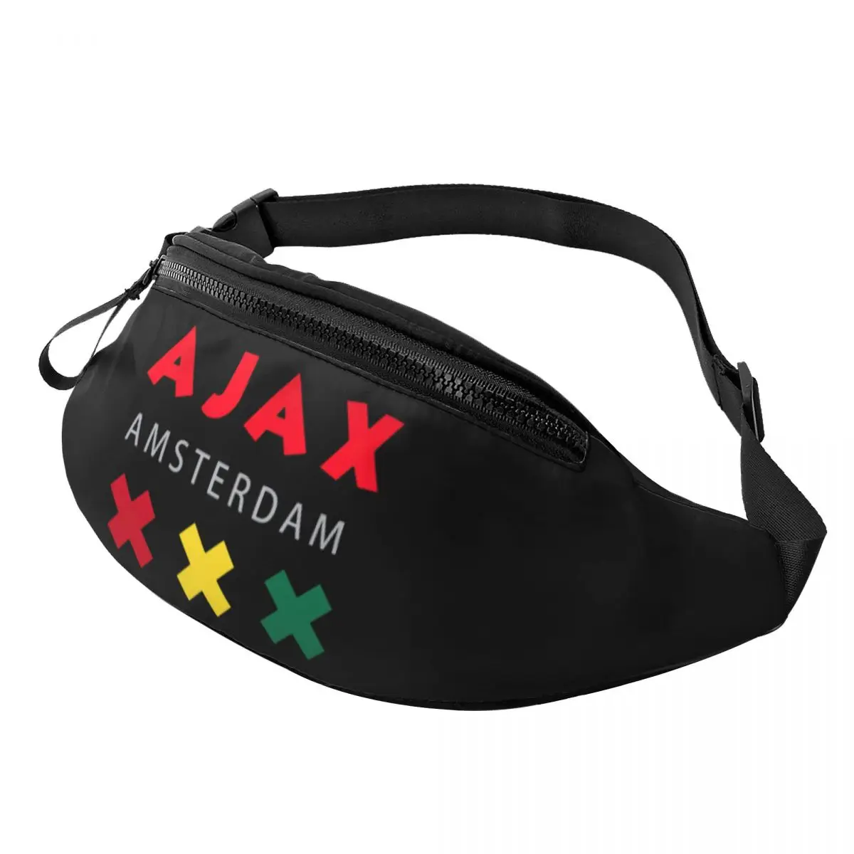 

Забавная сумка Amsterdam Ajax для мужчин и женщин, повседневный поясной кошелек через плечо для кемпинга, езды на велосипеде, телефона, денег