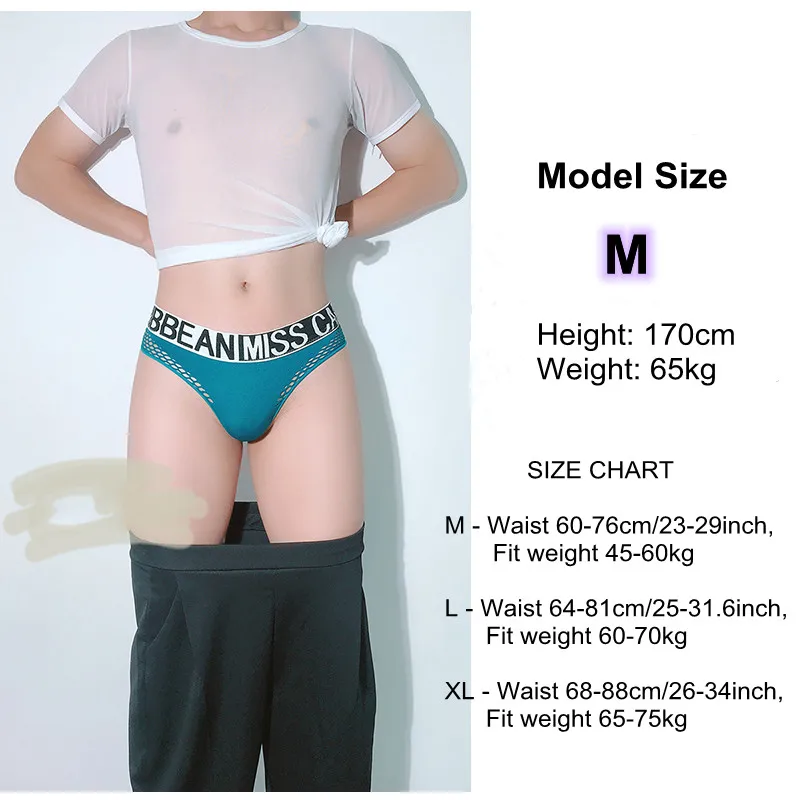 2pcs Mens Micro Thong G String Letters Printed Hollow Out Low Waist Mini Panties Gay Sexy Underwear Sex Underpants Hot T Back