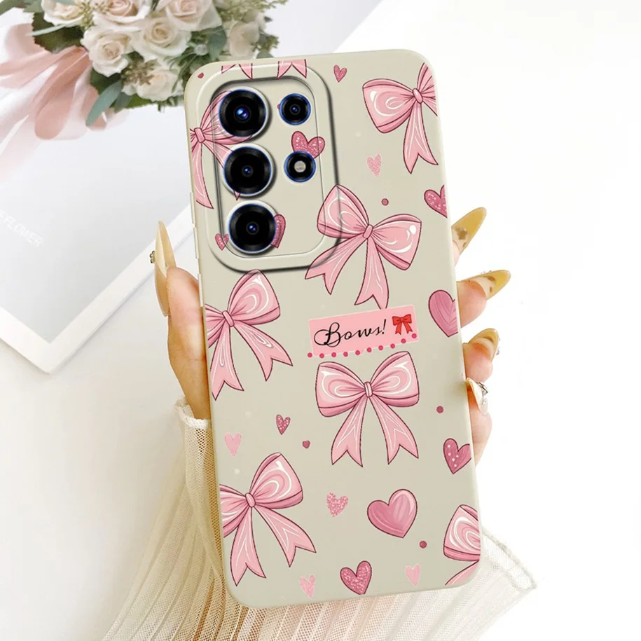 Floral Fashion Soft Silicone Bumper Phone Case in Pink