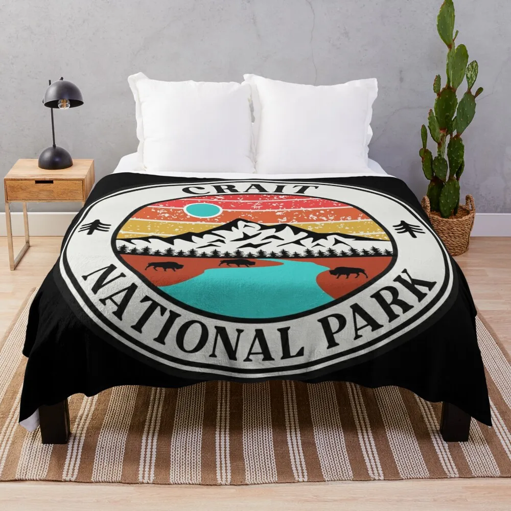 

Crait National Park-Vintage Throw Blanket Blankets Sofas Of Decoration Bed Fashionable Blanket