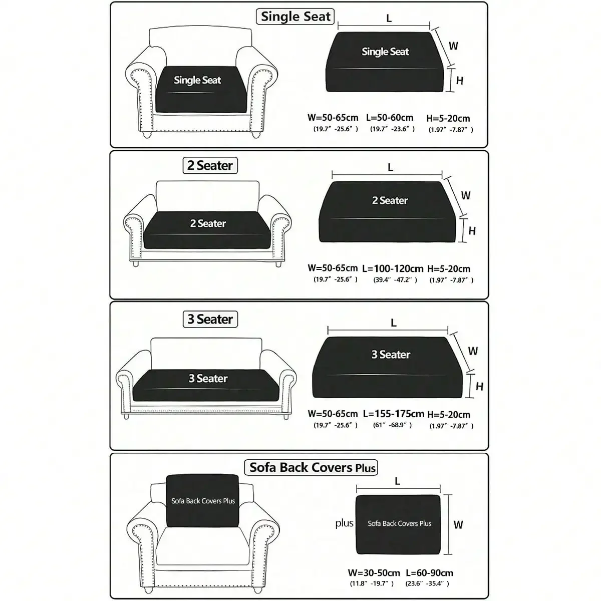 1pc Water-Reststant Polar Fleece Outdoor Sofas Covers, 230gsm Sofa Cushion Cover, Multiple Colors Available 5