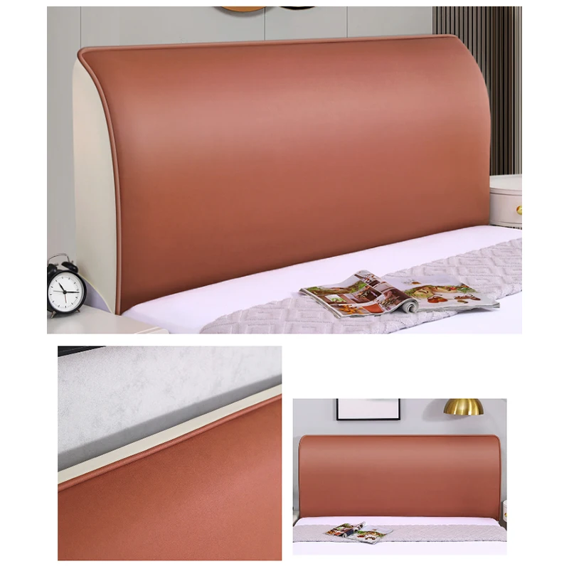 Elastic Bed Headboard Cover Technology Cloth All-inclusive Bedside Cover Imitation Leather Bed Back Protector Dust
