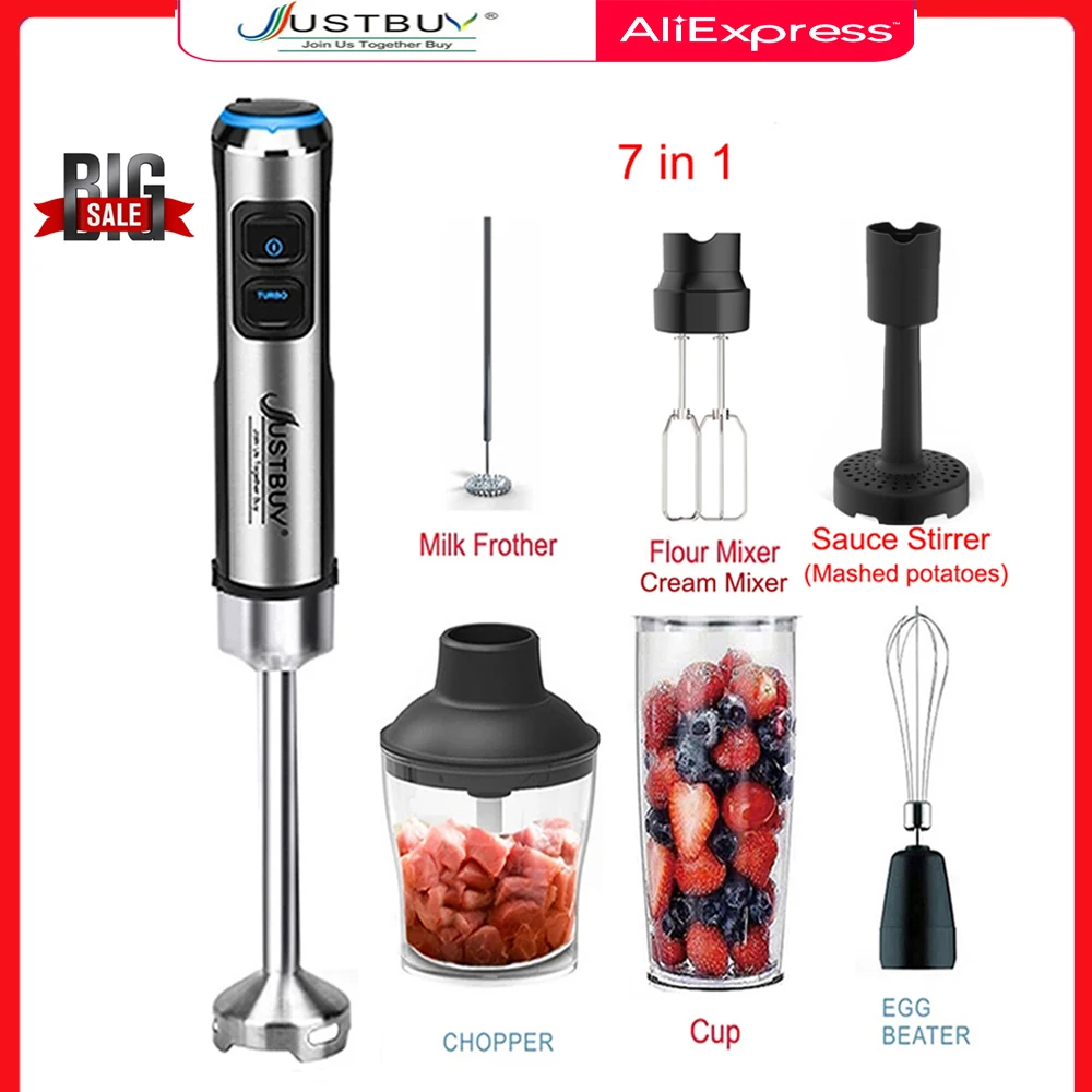1500w Blender Electric Stick Hand Blender Mixer Immersion Egg Whisk