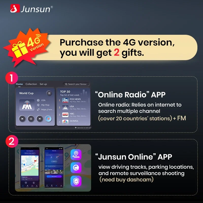 Junsun CarPlay Android Auto Radio de coche para Renault dacia plumero Sandero Captur Xray Logan 2 símbolo Dokker GPS Audio inteligente 6