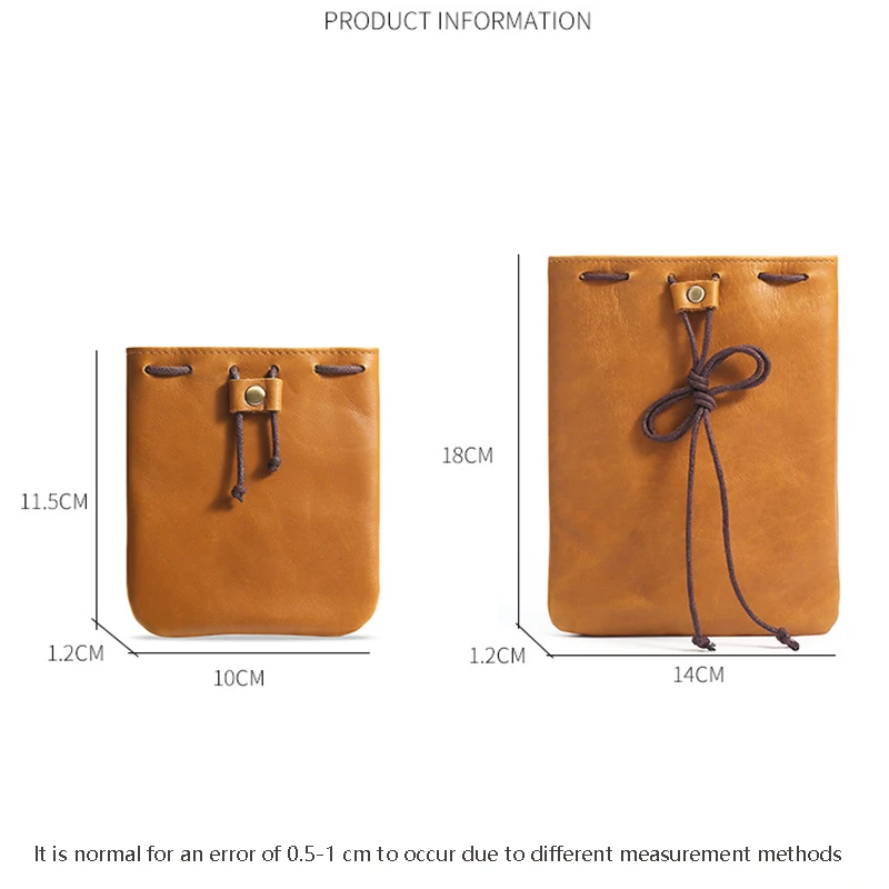 Medieval Leather Drawstring Pouch Premium Coin Pouch for Men Coin Holder for Purse Women Genuine Leather Drawstring Coin Purse