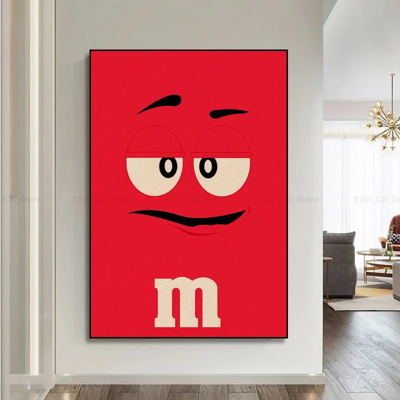 Blue M&M, Original Vintage Poster