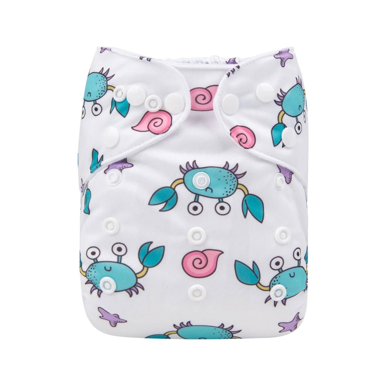 Eco-Friendly Reusable Baby Cloth Diaper with Microfiber Insert