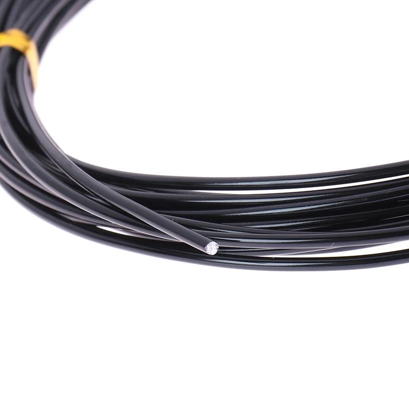 Total 5M (Black) Bonsai Wire Anodized Aluminum Bonsai Training Wire, 5 Sizes (1.0Mm, 1.5Mm, 2.0Mm, 2.5Mm, 3Mm) for Plant Shapes 5