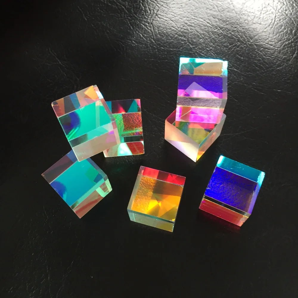 Galss Defective Optical RGB Prism X-CUBE for Physics Teach Decoration Art 2.2cm 