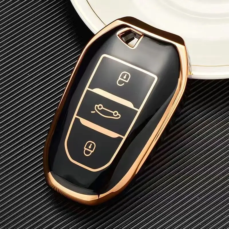 New Tpu Car Remote Key Case Cover Shell For Peugeot 308 408 508 2008 3008 4008 5008 Citroen C4
