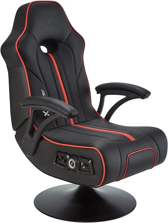 

X Rocker Floor Rocker Gaming Chair, 31,5x26x40,6, черный и красный