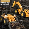 2.4G RC Dump Truck Alloy 9CH Excavator Lights Remote Control Bulldozer Multi-functional Engineering Vehicle Kids Toys Boys Gifts 2