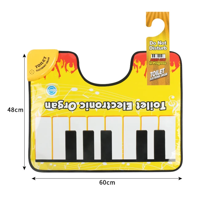 Tapis de sol antidérapant pour la maison, salle de bains, toilettes, Piano, musique, son créatif, drôle, tapotement des orteils, tapis de sol pour Piano Musical 4