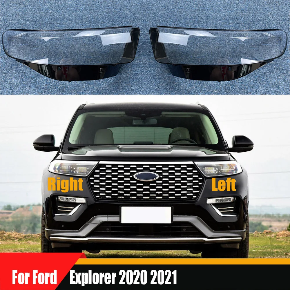 

For Ford Explorer 2020 2021 Transparent Shade Mask Headlight Cover Lampshade Headlamp Shell Plexiglass Auto Replacement Parts