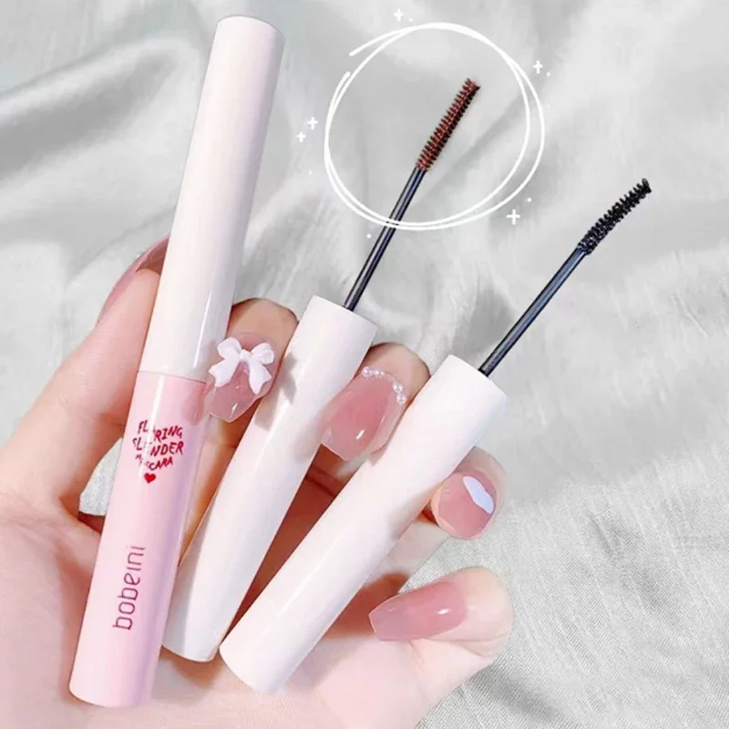 Silk Fiber Matte Mascara Makeup Ultra-Fine Brush Lengthens Eyelashes Waterproof Fast Dry Brown Black Curling Mascara Comestics_voghion.com