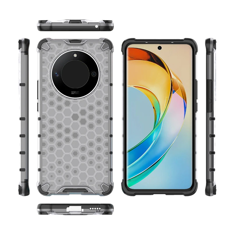 Shockproof Armor Bumper Protection Phone Case with Clear Back Cover