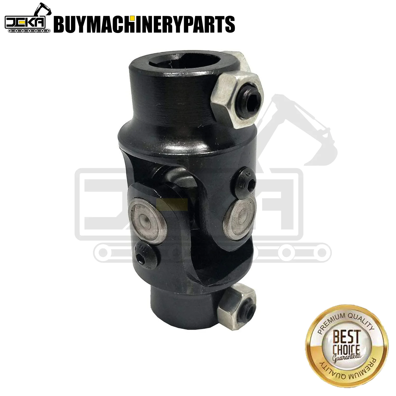 New Black Universal Steering U Joint Hot Rat Street Rod 3/4 DD X 3/4 DD