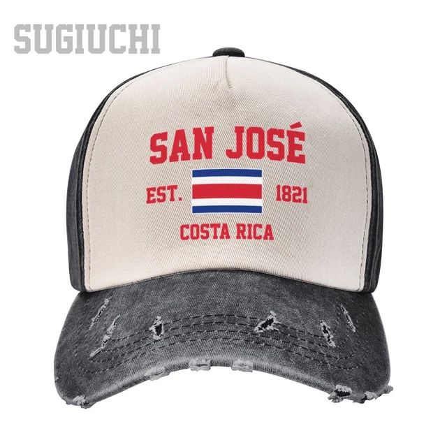 Unisex Baseball Cap Costa Rica EST.1821 San Jose Capital Men Women Vintage  Hats Washed Cotton