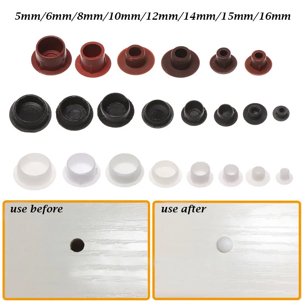 Screw Hole Decor 50Pcs 5-16mm for Furniture
