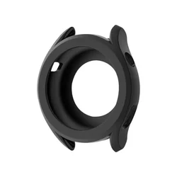 Vibrant Silicone Protective Case - Shockproof & Fall Prevention Watch Shell Bumper (Black)