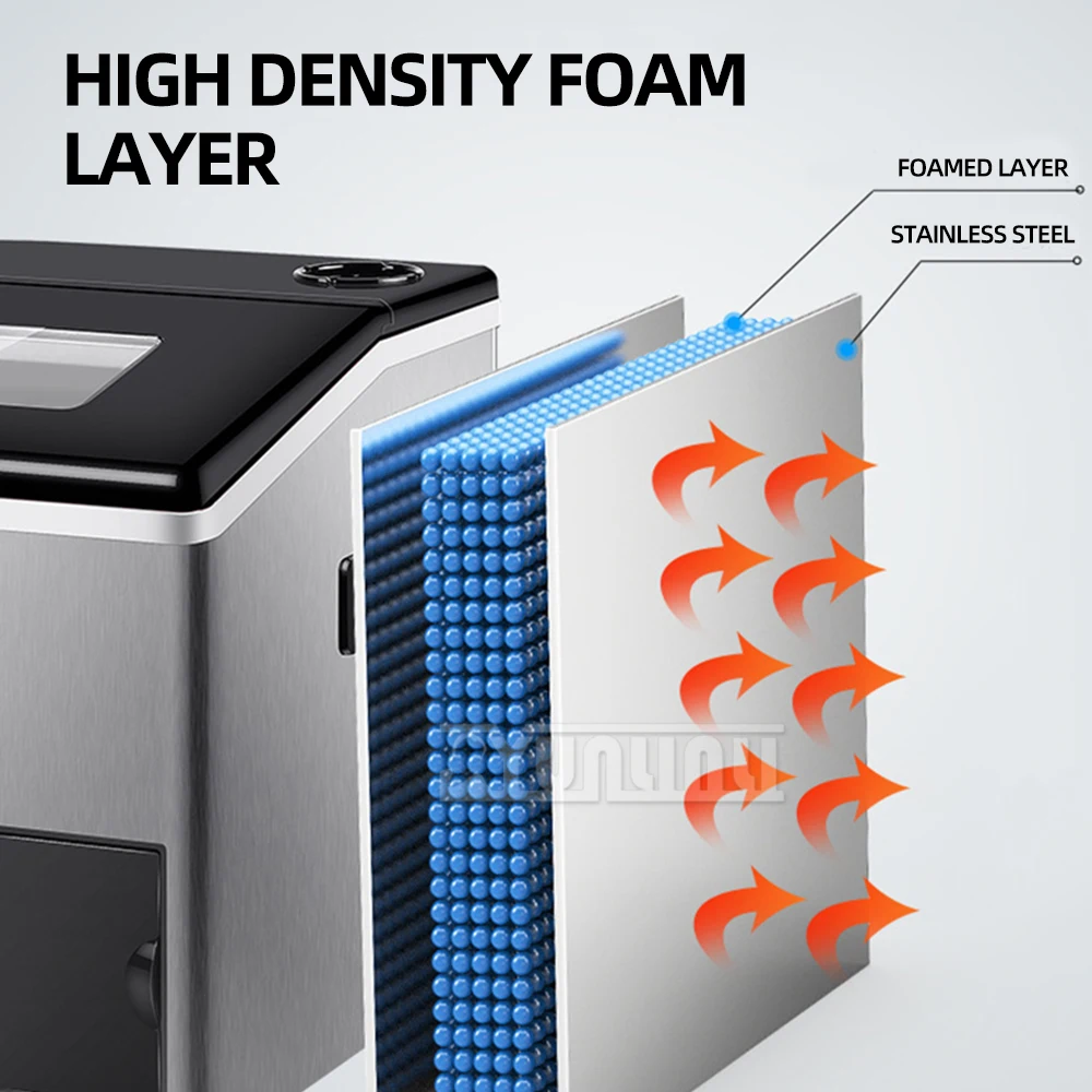 Automatic Ice Maker Commercial Portable Electric Ice Maker Machine With Sand function