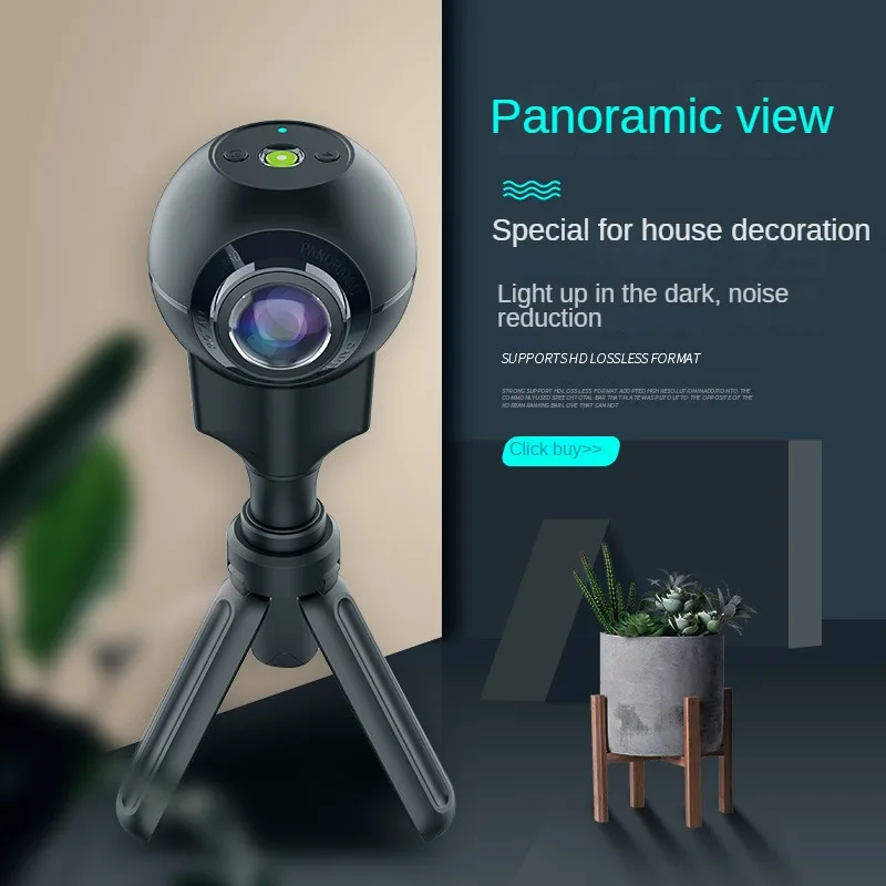 IjoyerA6 Panoramic Camera Hydropower Decoration A6 High-definition 360vr House Inspection 720-degree Car Interior Camera Remote