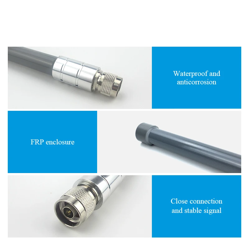 2.4GHz 5.8GHz Omnidirectional WIFI Antenna Omni Fiberglass High Gain NJ Outdoor Waterproof Router Modem Aerial TXWF-BLG