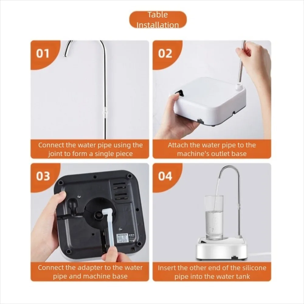 Universal Automatic Water Dispenser Pump USB Charging with Tube Portable Water Dispenser Low Noise Drinking