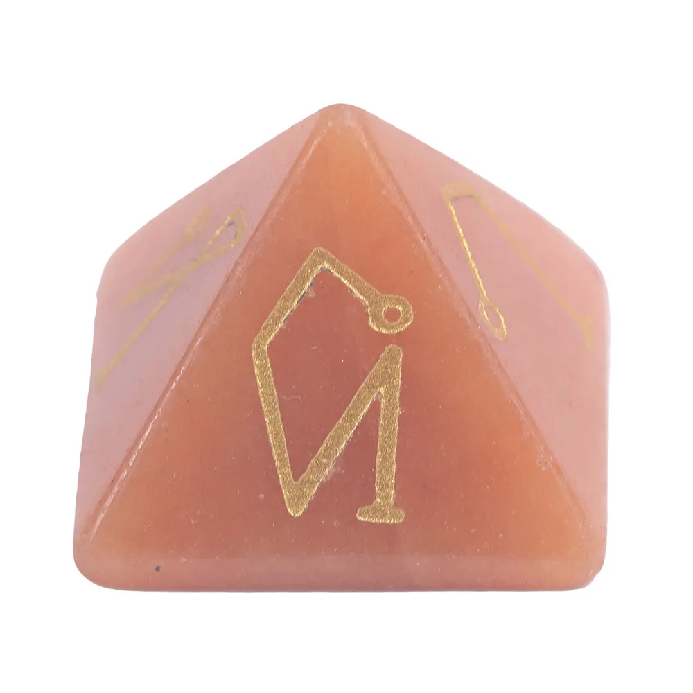 Genuine Amethyst Crystal Pyramid Energy Healing Stone Jewelry
