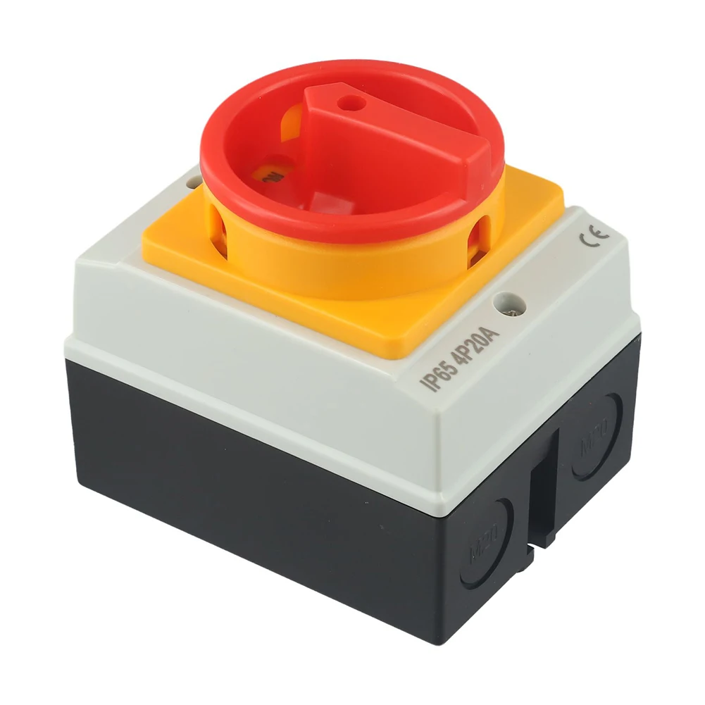 UKP Wasserdichter Trennschalter Hauptschalter Leistungsschalter 4P 20A 440V Drehschalter Ausschalter IP65 UKP Schalter Elektrisches Teil – Detail 3