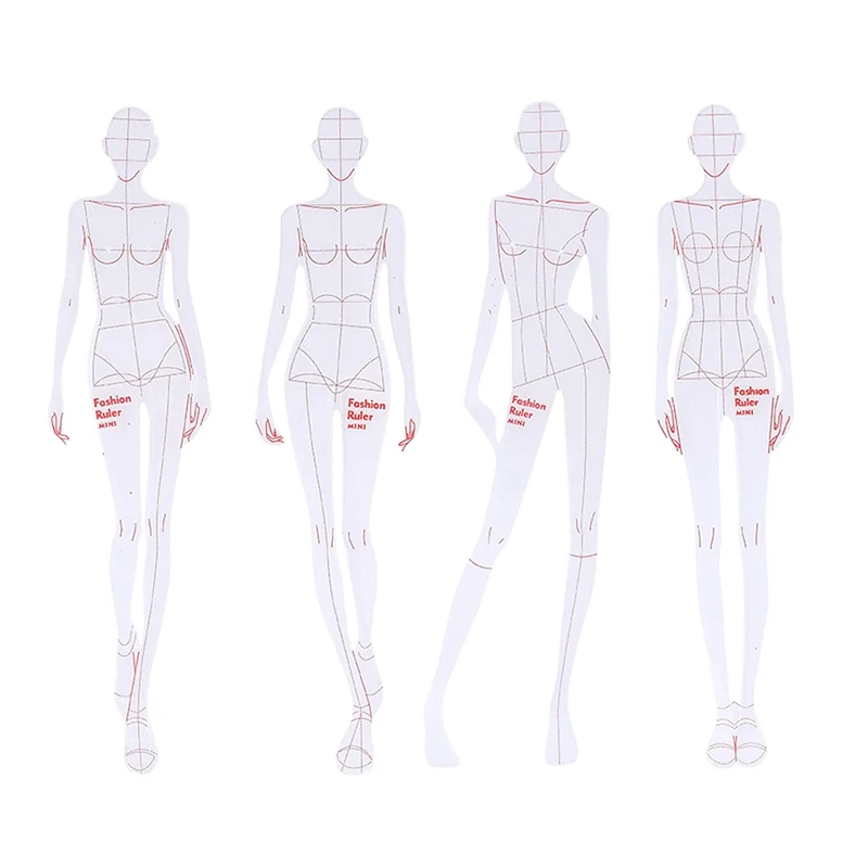 

Fashion Rulers, 4 Models Fashion Sketching Templates, Fashion Sketching Ruler French Curve Ruler For Pattern Making