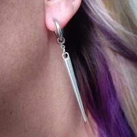Spike Huggie Hoop Earrings 2