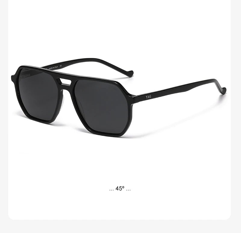 TAGHezekiah Vintage Acetat Polarisierte Sonnenbrille Herren Mode Retro Designer S8581 Sonnenbrille Damen Luxusmarke 2025 Sonnenbrille – Detail 13