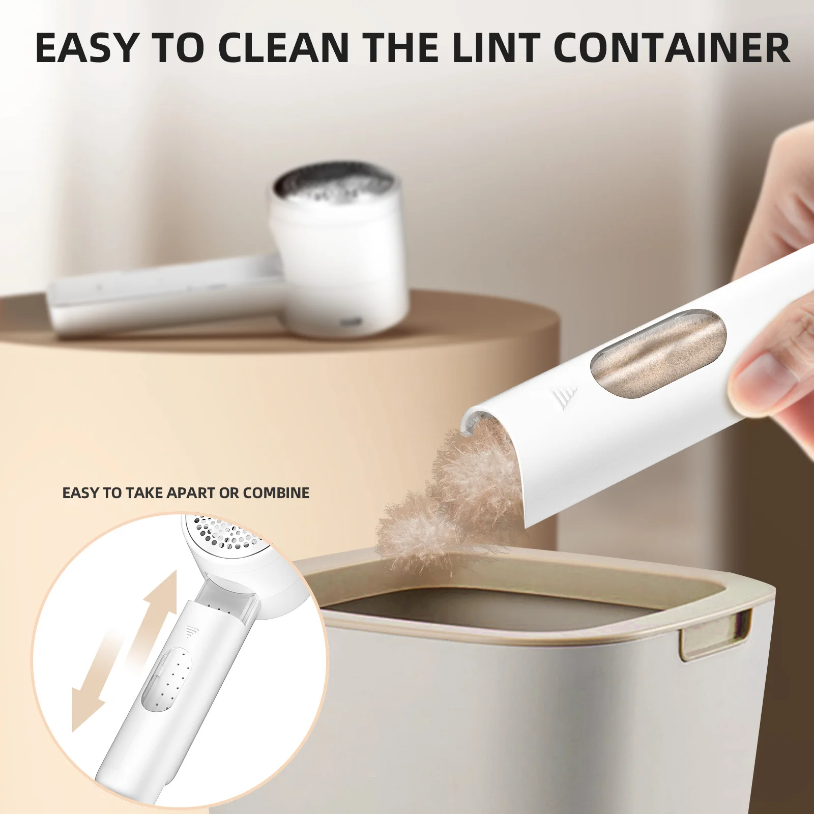 Electric Hair Ball Trimmer Household Clothes Shaver Rechargeable Portable LED Display Lint Remover for Clothing High-capacity 4