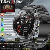 T-Rex 3 Ultra Military Grade 1000mAh Battery Smart Watch Men IP68 Waterproof Bluetooth Call HD AMOLED 2026 New Sports Smartwatch