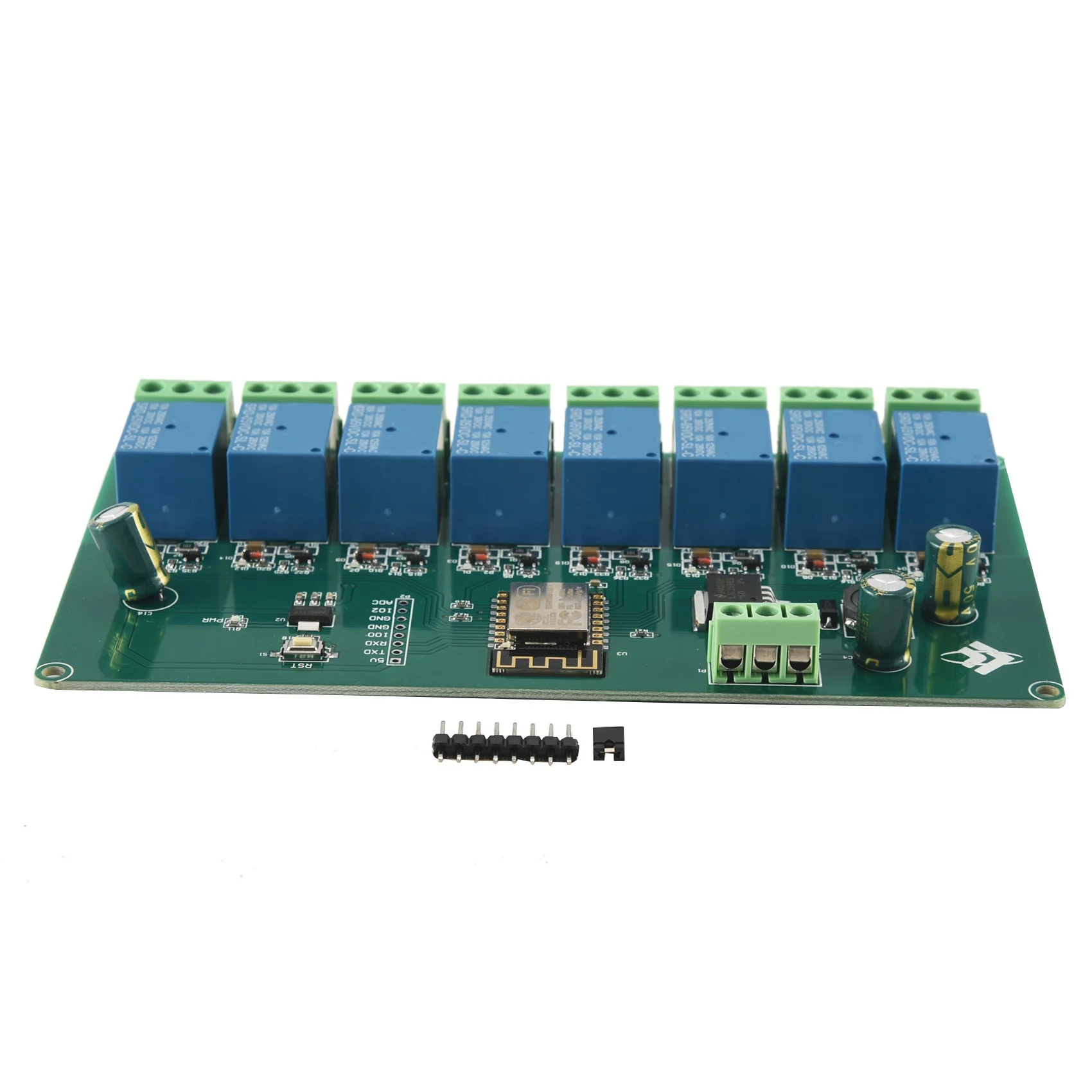 

ESP8266 WIFI 8 Channel Relay Module ESP-12F Development Board Power Supply 5V/7-28V Wireless WIFI Module