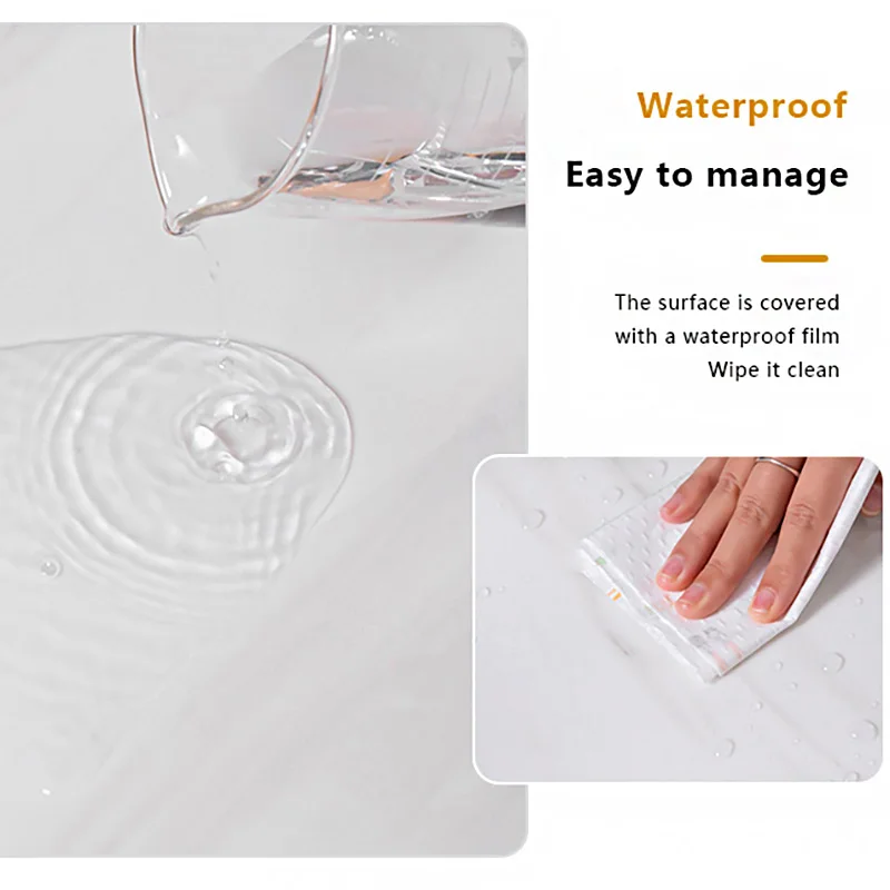 30cmx60cm Wall Stickers Thick Self Adhesive Tiles Floor Stickers Marble Bathroom Ground Waterproof Wall Sticker  PVC Room Wallpa 3