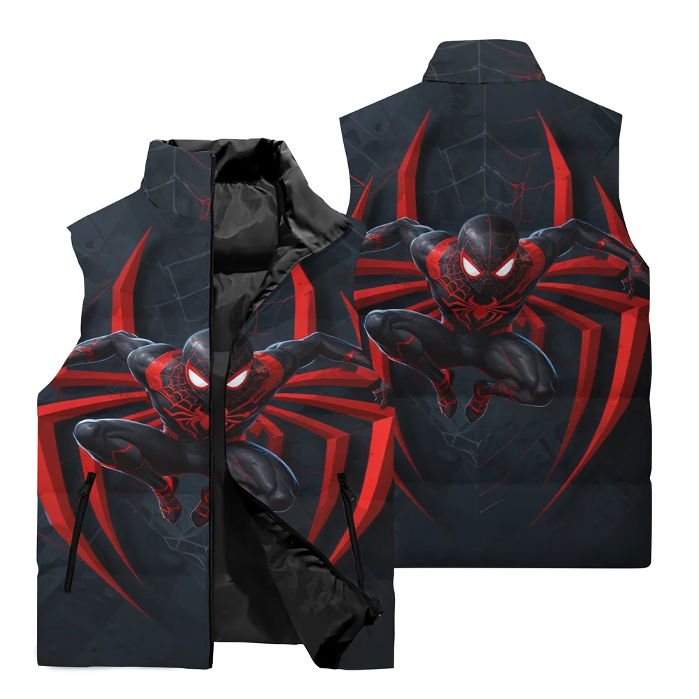 thumbnail image 5 of Nueva chaqueta para hombre, chaleco de superhéroe de Marvel, Spider-Man, chaqueta con estampado 3D, cortavientos, chaqueta cálida para correr al aire libre para hombre, 5 of 5