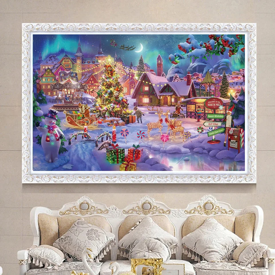 5D Diamond Painting Street Full Square Round Diamond GRINCH SCREAM  Embroidery Picture Home Decoration - AliExpress