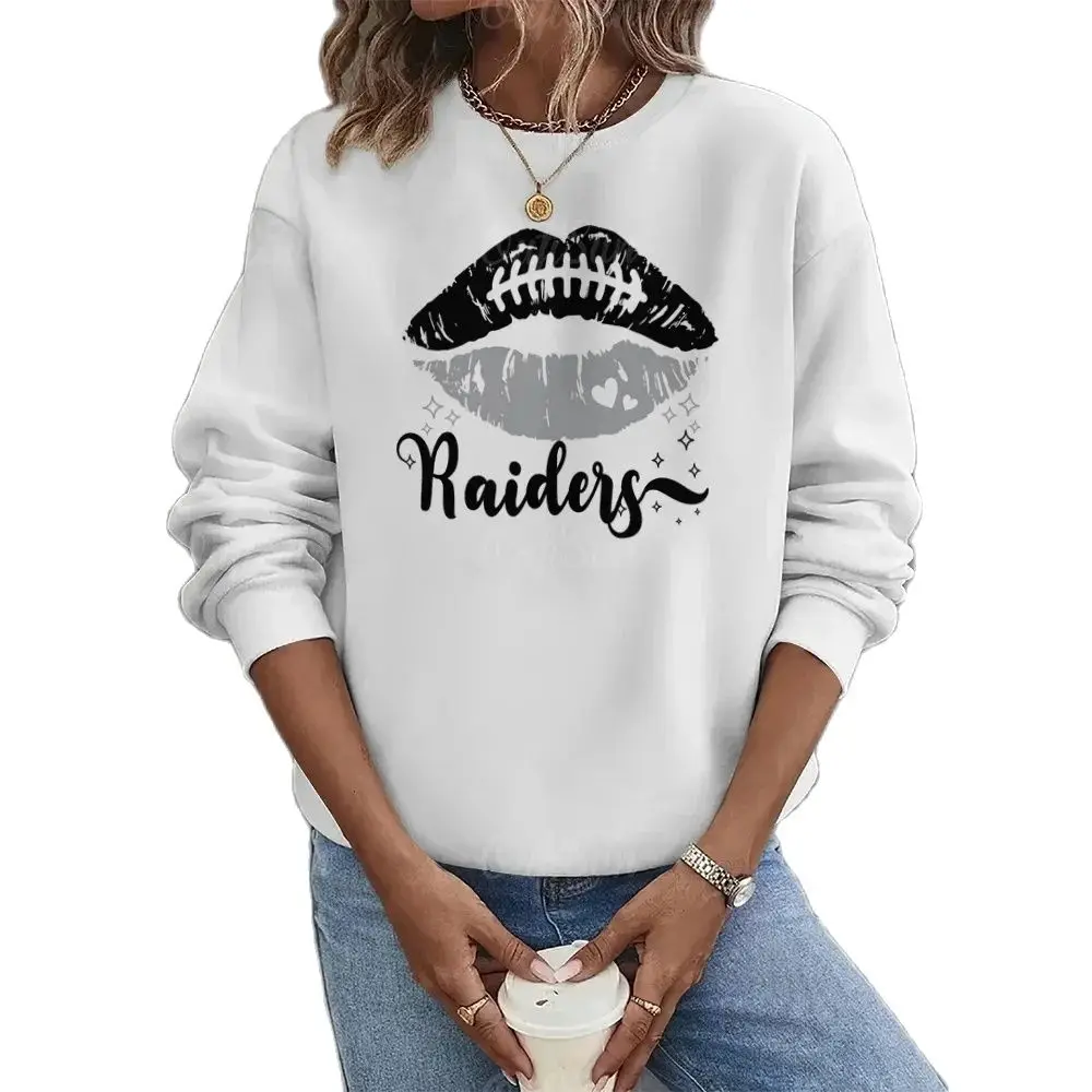 

Women Thin Style Print Lightweight Classic Harajuku Autumn O Neck Long Sleeved Basic Clothes Hip Hop Splicing Customization