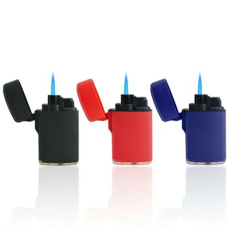 

Lighter Blue Flame Butane Gas Lighter Windproof Refillable Cigar Cigarette Lighters Adjustable Flame Spray Gun Lighter